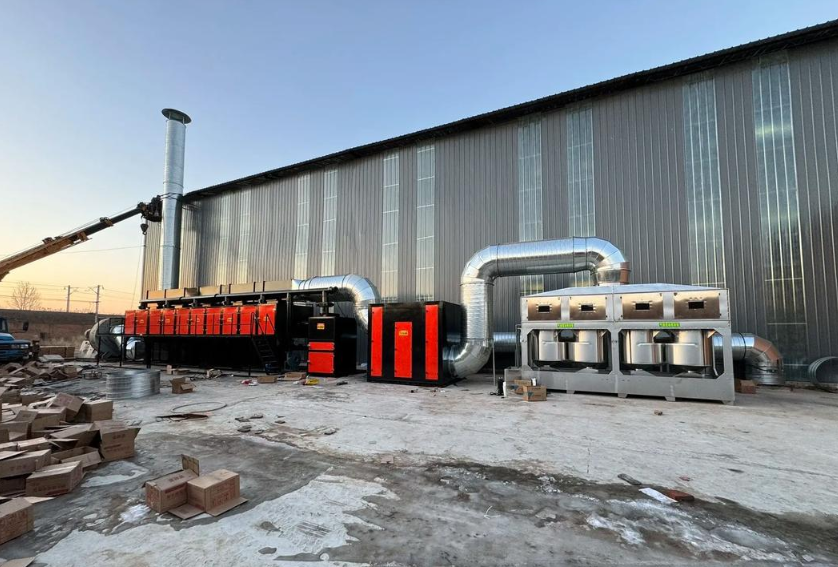 鄭州催化燃燒設備生產車間實景