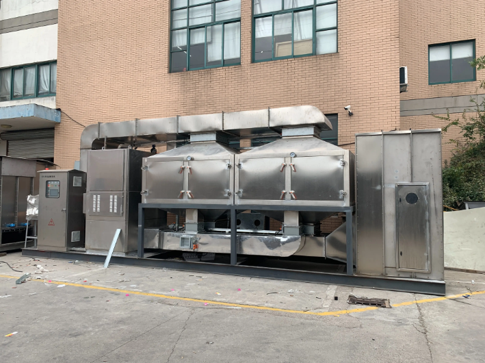 催化燃燒設備現場測試場景