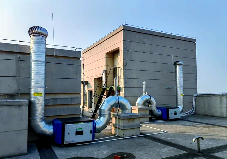 鄭州油煙凈化器安裝現場案例圖